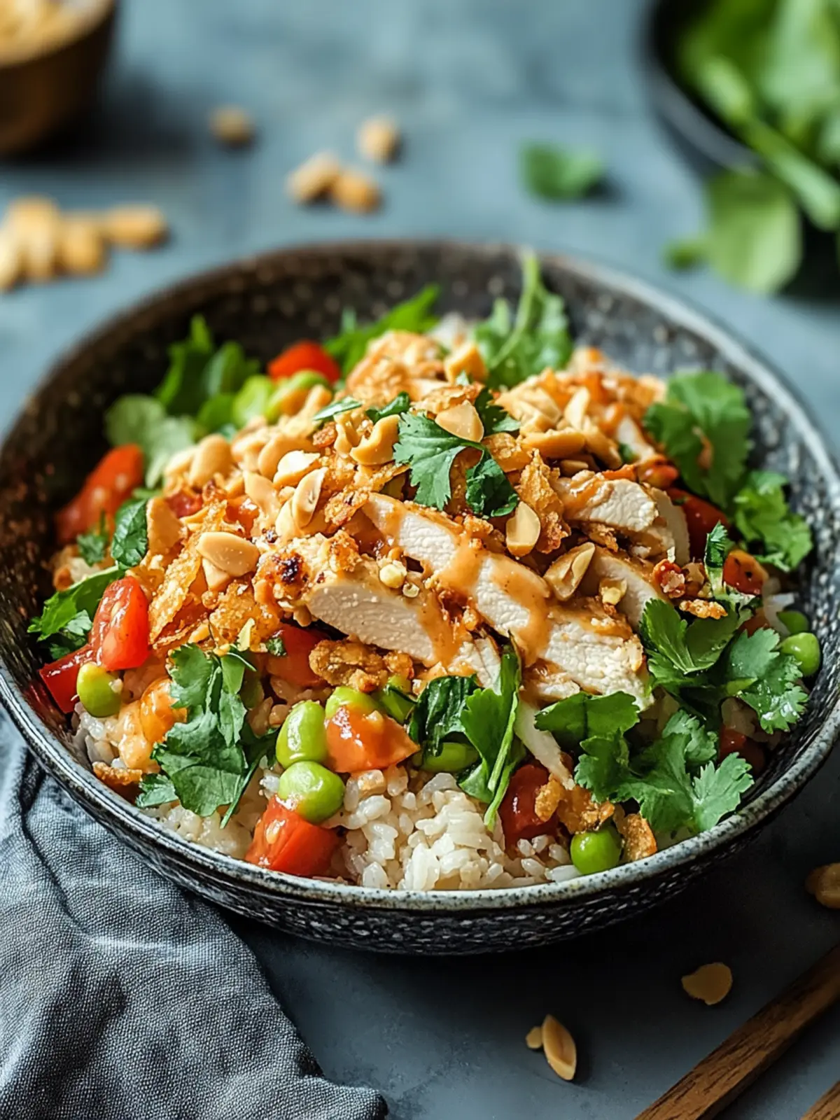 Savor Chicken Crispy Rice Salad with Creamy Peanut Bliss 2 Savor Chicken Crispy Rice Salad with Creamy Peanut