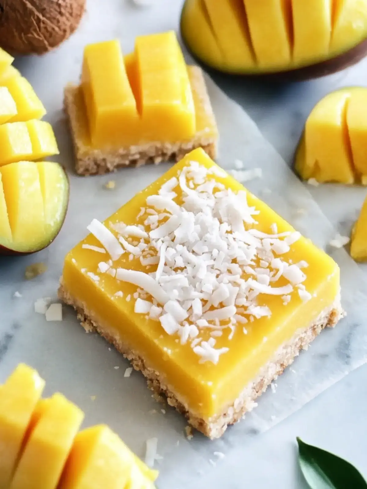 Mango Coconut Bars: Your Go-To Summer Bliss Dessert 5 Mango Coconut Bars
