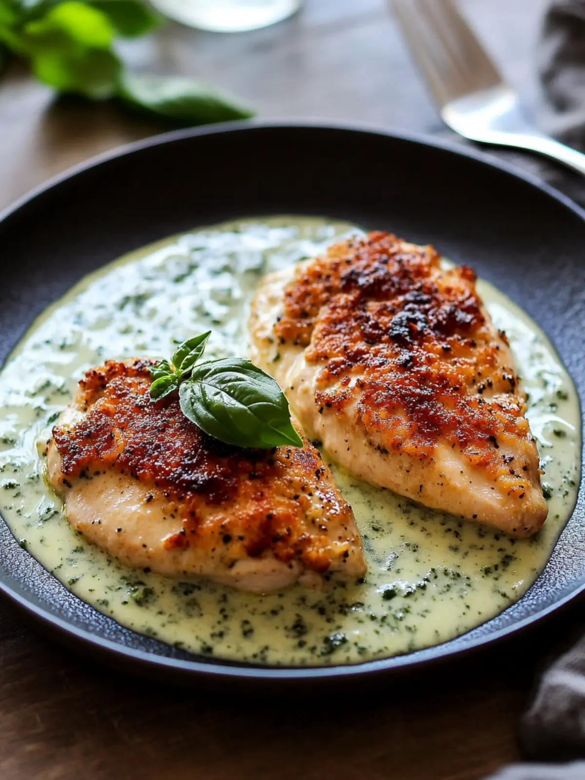 Savor Chicken in Basil Cream Sauce in Just 30 Minutes 5 Chicken in Basil Cream Sauce