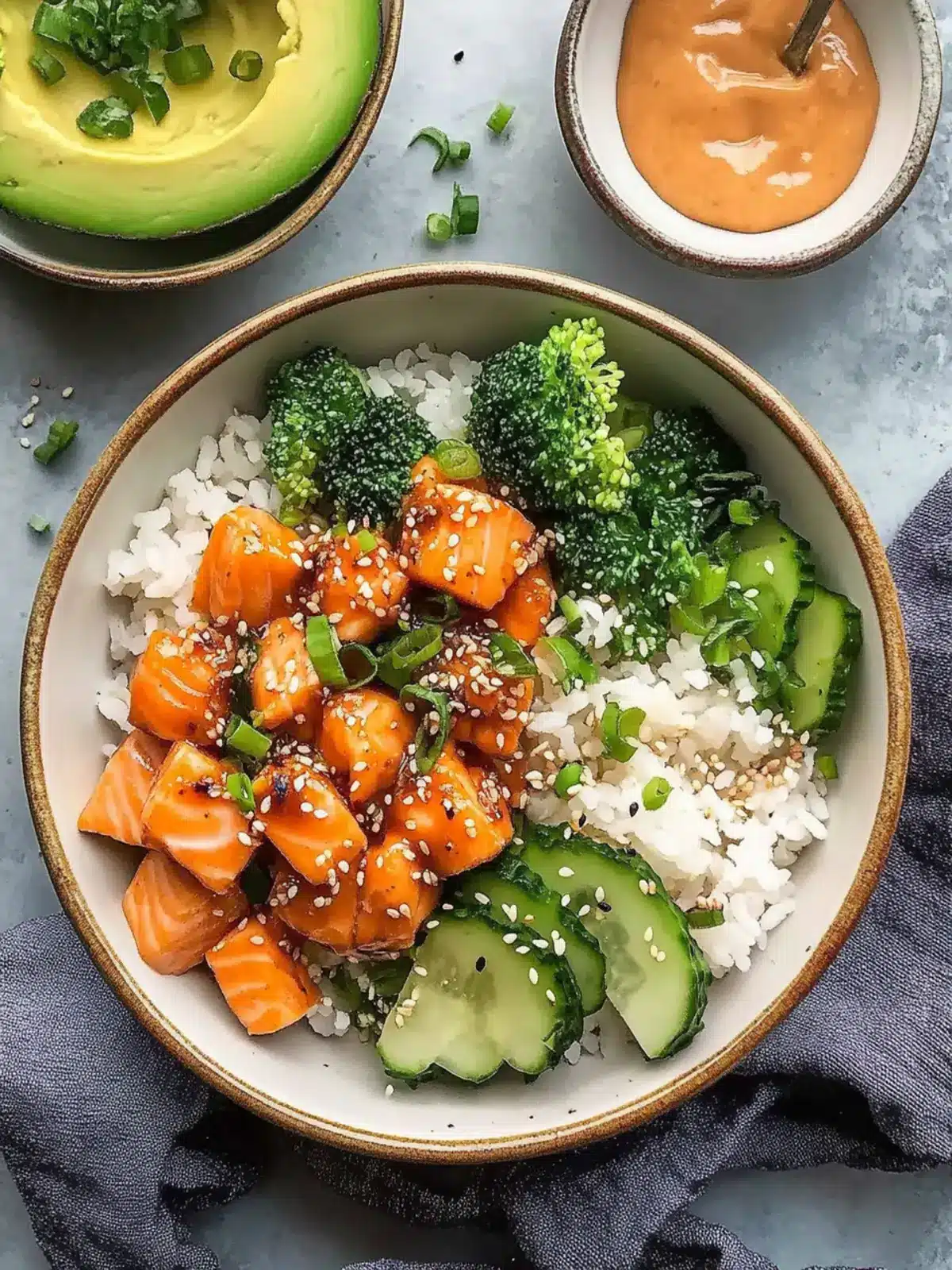 Spicy Bang Bang Salmon Rice Bowls Ready in 30 Minutes 2 Bang Bang Salmon Rice Bowls