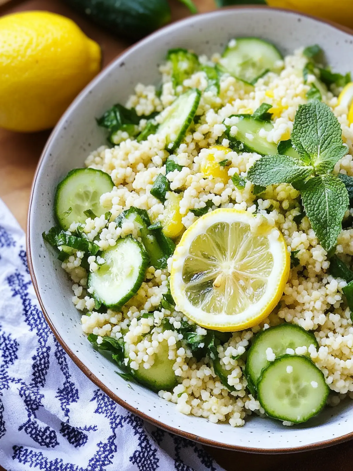 Zesty Lemon Cucumber Couscous Salad for Fresh Summer Vibes 3 Lemon Cucumber Couscous Salad