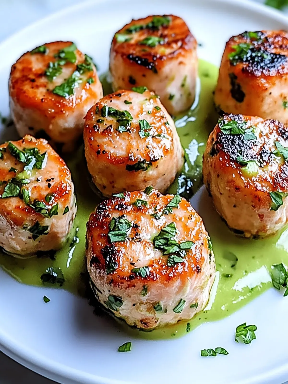 Savory Salmon Balls with Zesty Avocado Sauce Delight 3 Salmon Balls Avocado Sauce