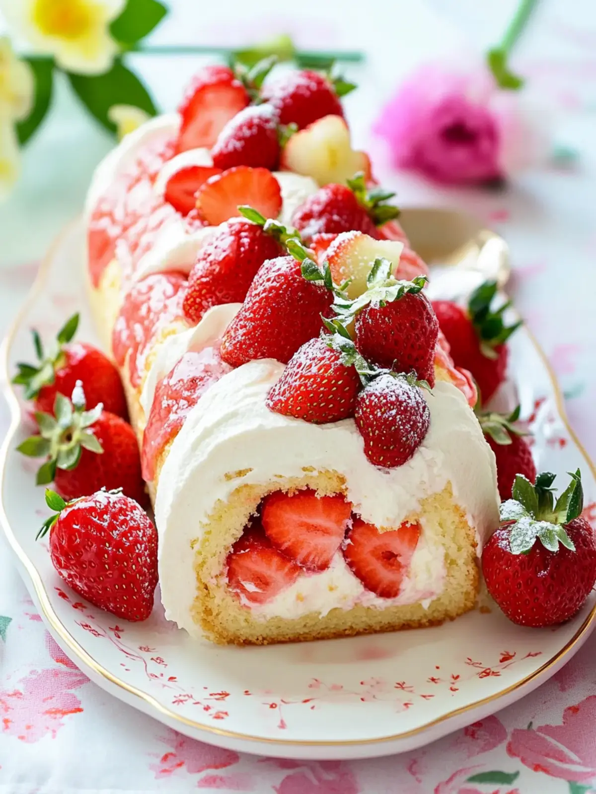Delicious Strawberry Cake Roll: A Sweet Summer Delight! 4 Strawberry Cake Roll