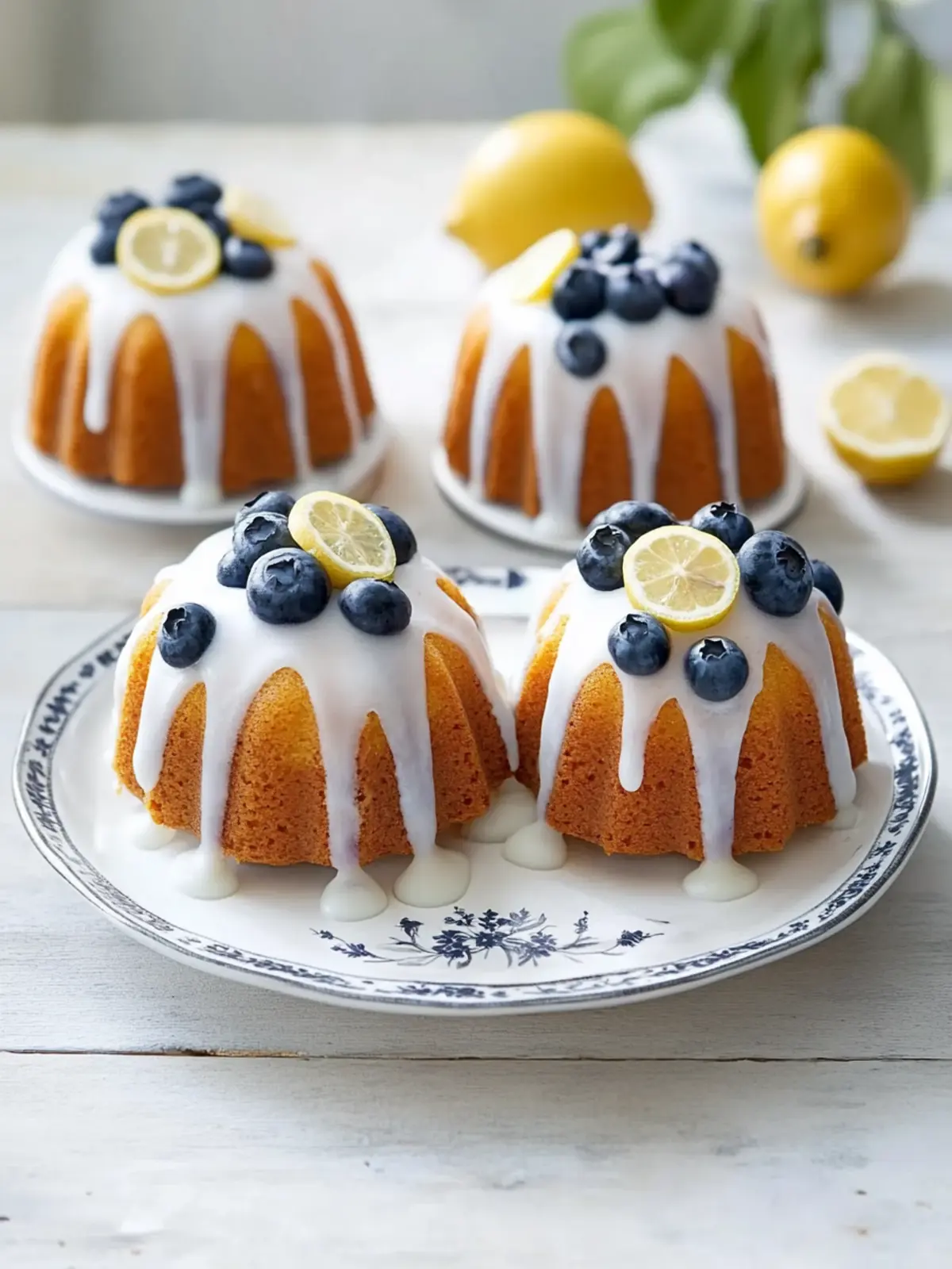 Mini Blueberry Lemon Bundt Cakes for a Sweet Citrus Escape 3 Mini Blueberry Lemon Bundt Cakes