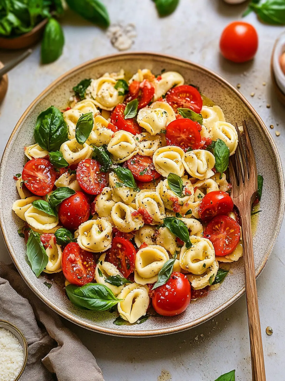 Tortellini Caprese Salad: A Fresh Twist on Classic Flavors 2 Tortellini Caprese Salad