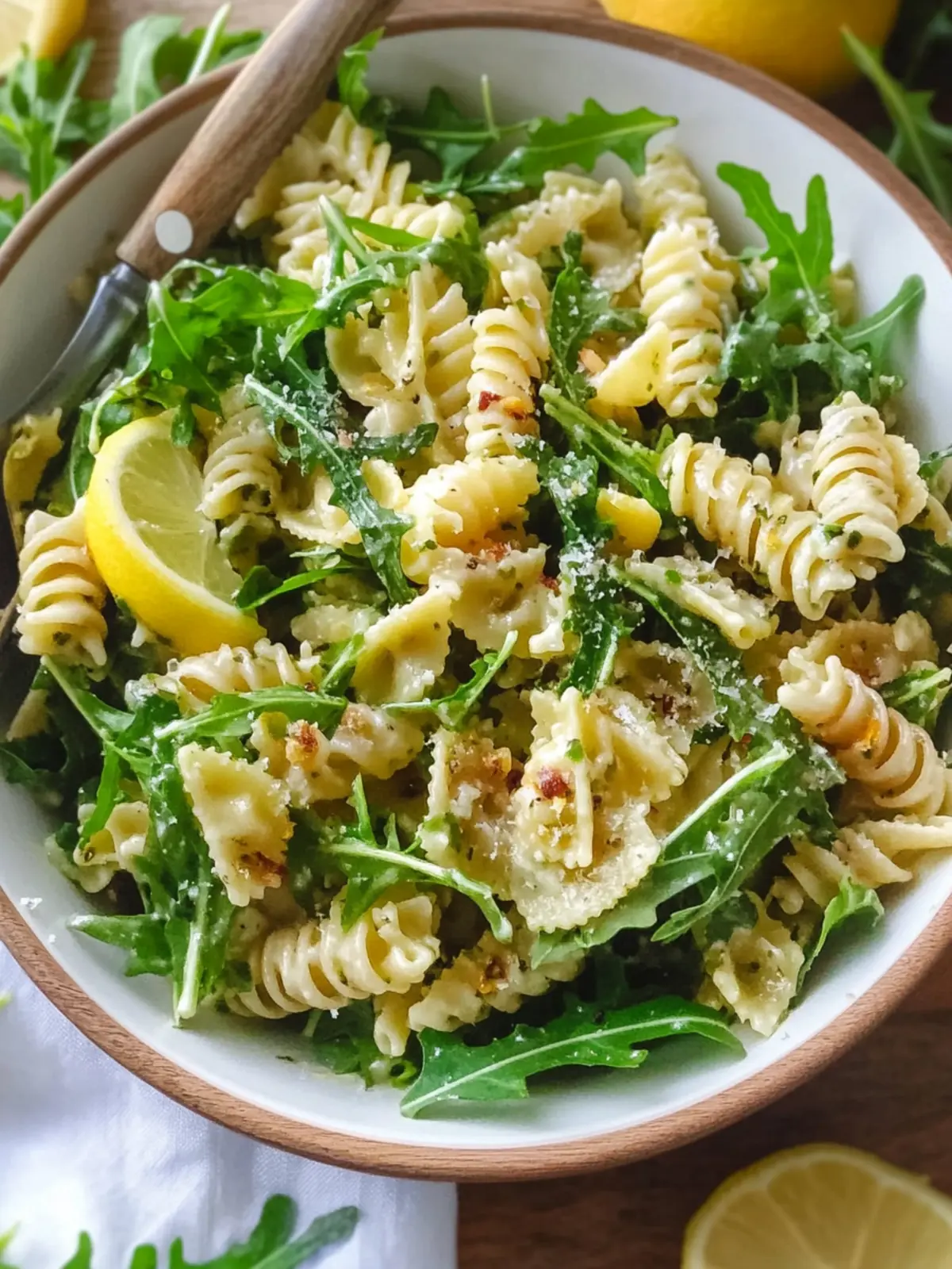 Lemon Arugula Pasta Salad for a Bright Summer Boost 5 Lemon Arugula Pasta Salad