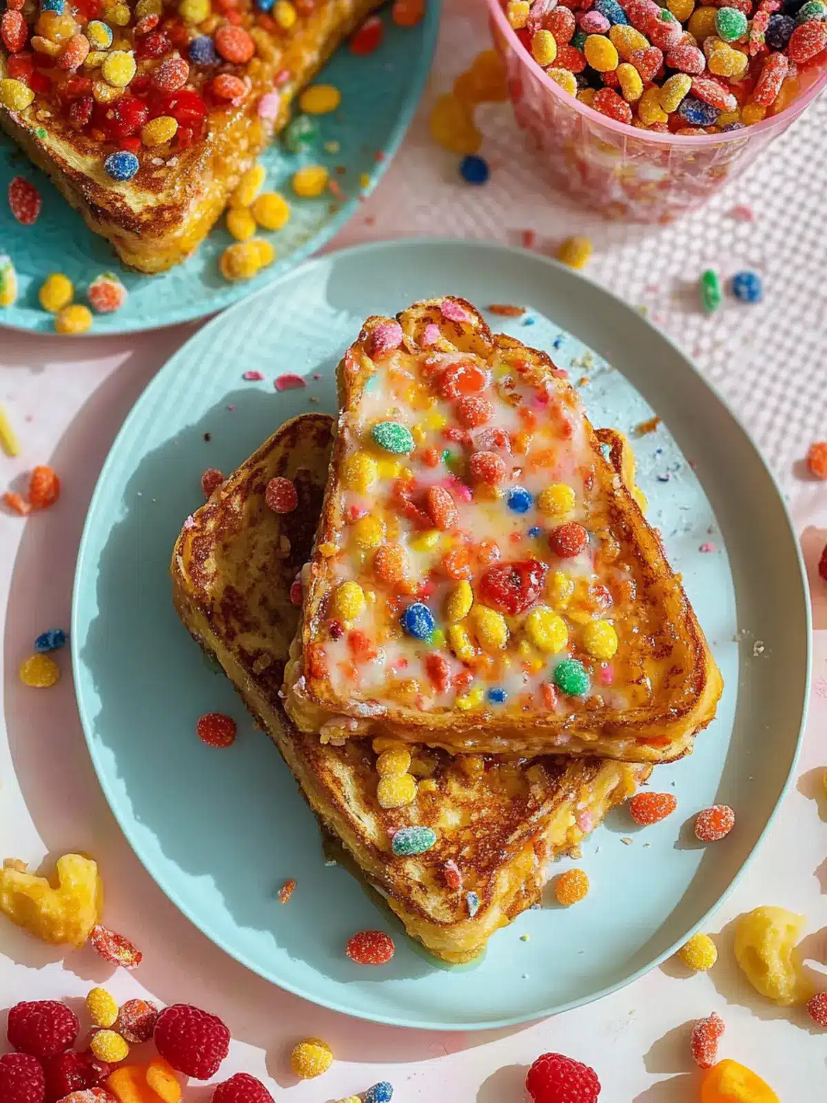 Crunchy French Toast with Fruity Pebbles for a Fun Breakfast 3 Crunchy French Toast with Fruity Pebbles