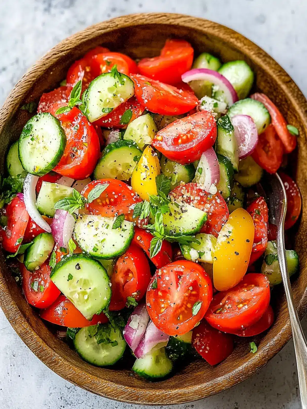 Vibrant Tomato Cucumber Salad for Refreshing Summer Bliss 5 Tomato Cucumber Salad