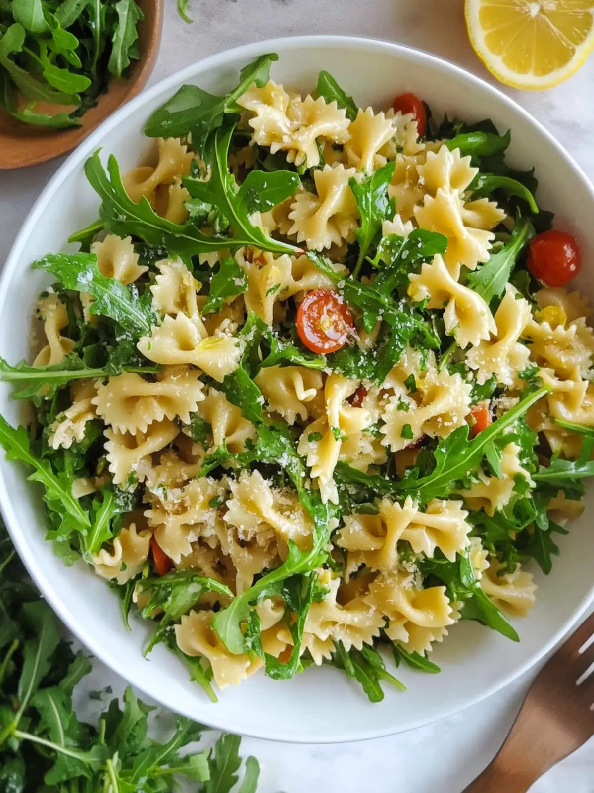 Lemon Arugula Pasta Salad for a Bright Summer Boost 3 Lemon Arugula Pasta Salad