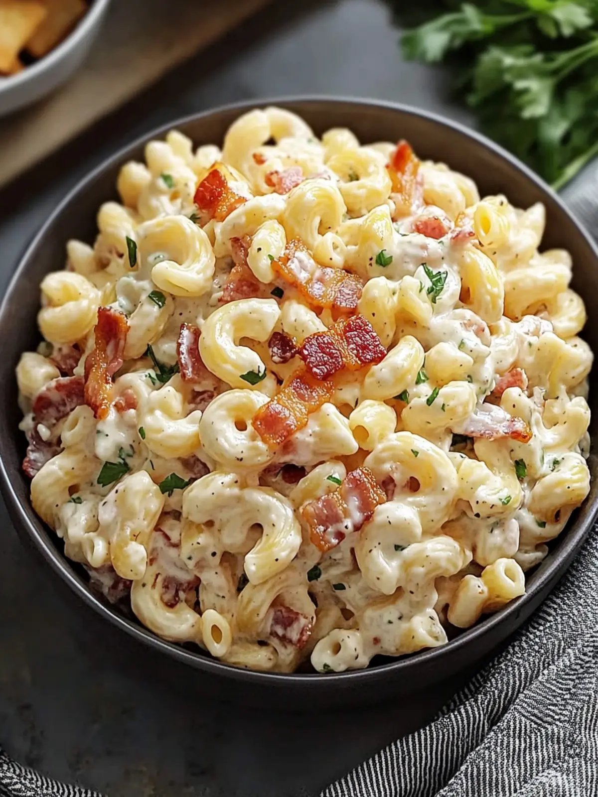 Creamy Bacon Cheddar Ranch Pasta Salad to Wow Your Guests 5 Creamy Bacon Cheddar Ranch Pasta Salad