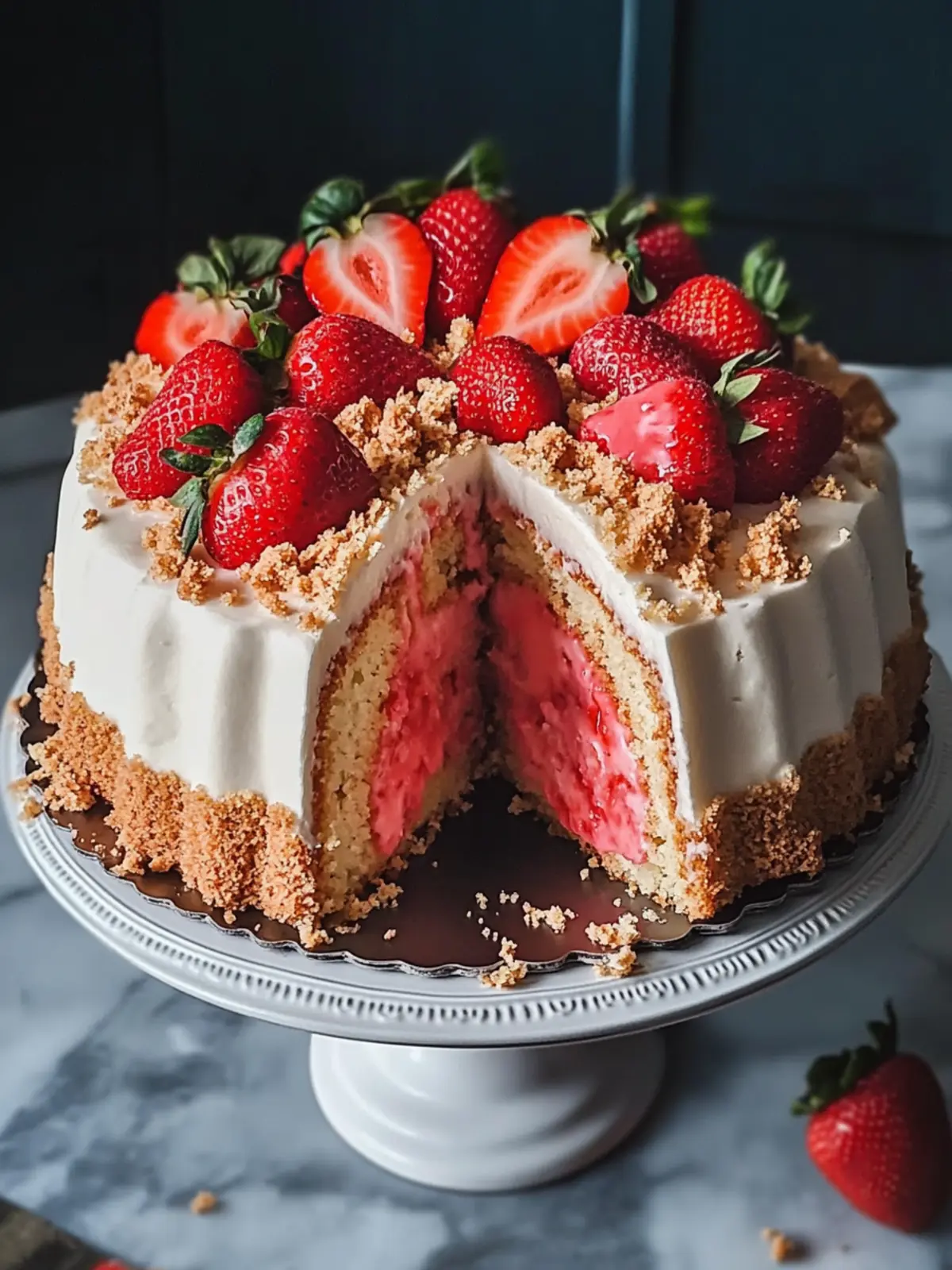Irresistible Strawberry Crunch Pound Cake for Sweet Moments 2 Strawberry Crunch Pound Cake