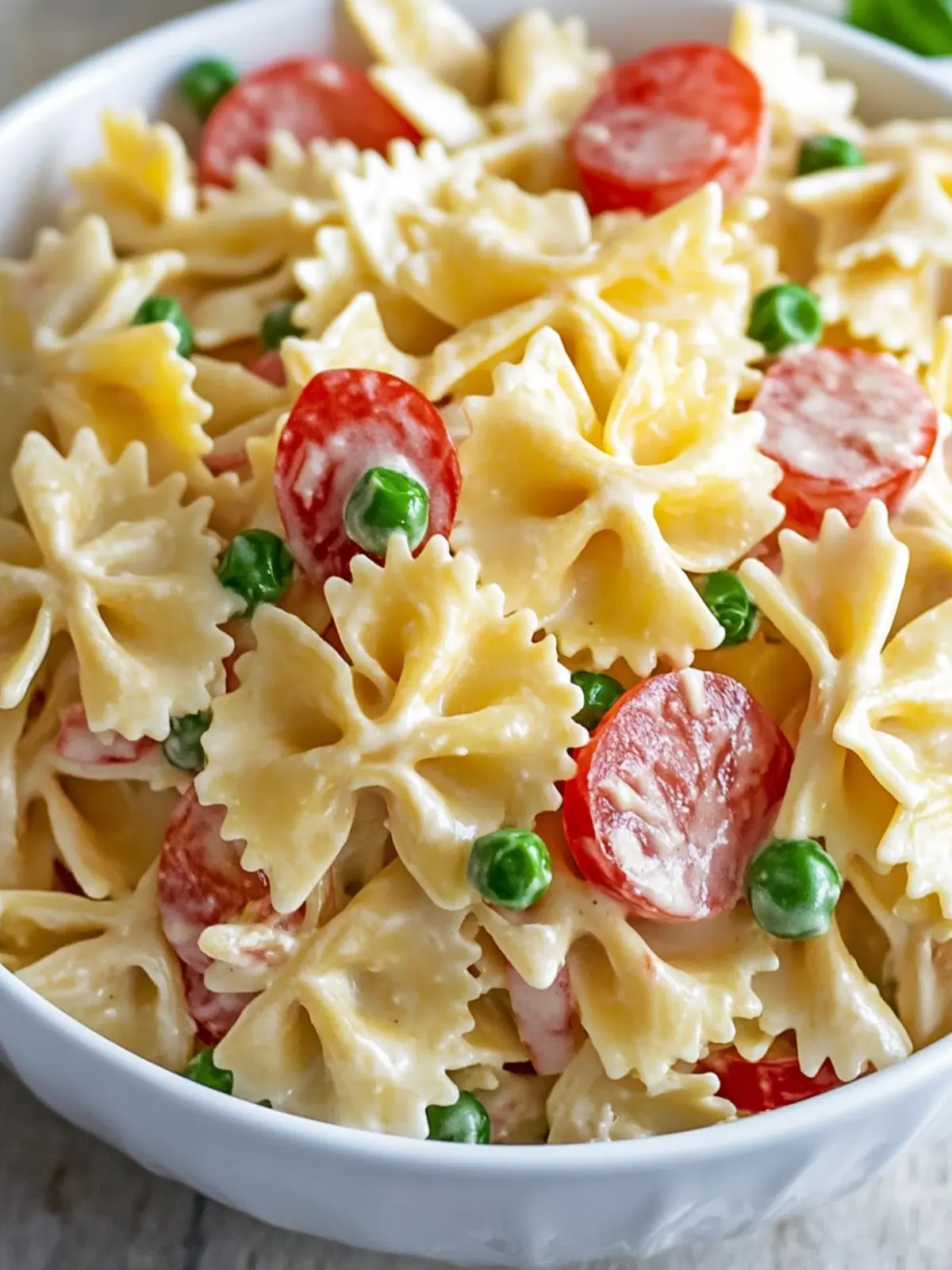 Delicious Creamy Bow Tie Pasta Salad for Every Occasion 3 Creamy Bow Tie Pasta Salad