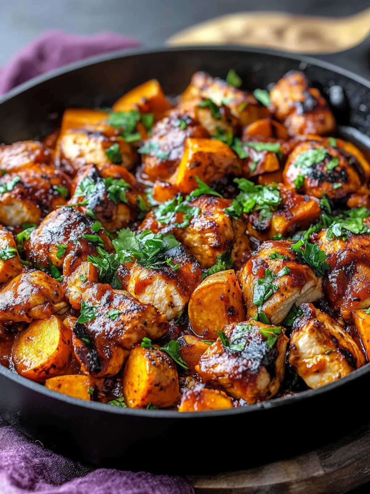 BBQ Chicken Sweet Potato Skillet: Your New Family Favorite 4 BBQ Chicken Sweet Potato Skillet