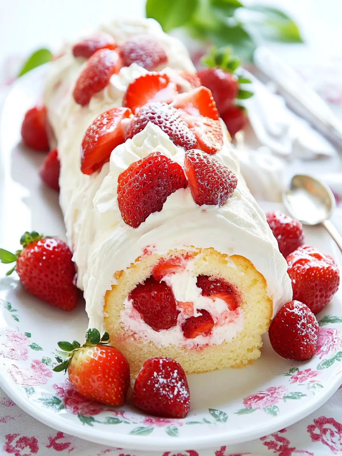 Delicious Strawberry Cake Roll: A Sweet Summer Delight! 2 Strawberry Cake Roll