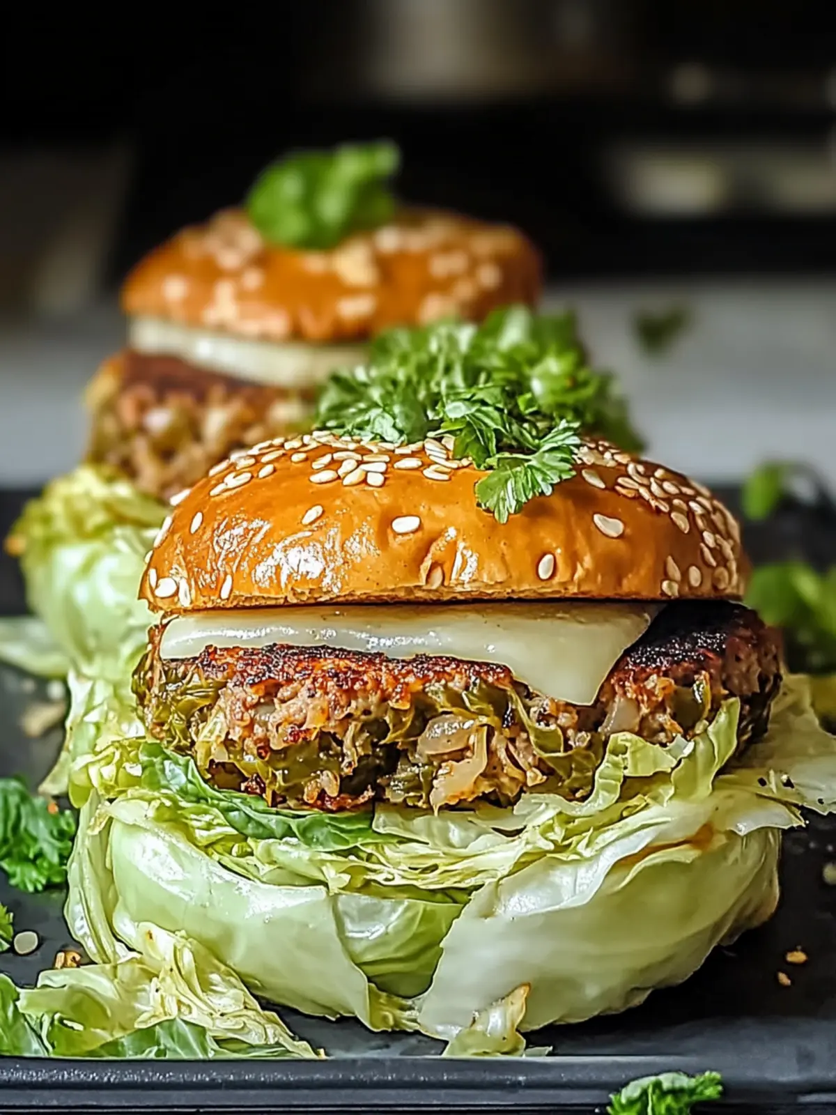 Delicious Oven-Baked Cabbage Burgers for a Guilt-Free Feast 3 Oven-Baked Cabbage Burgers