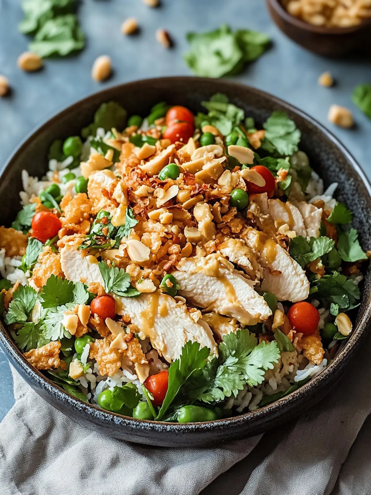 Savor Chicken Crispy Rice Salad with Creamy Peanut Bliss 3 Savor Chicken Crispy Rice Salad with Creamy Peanut