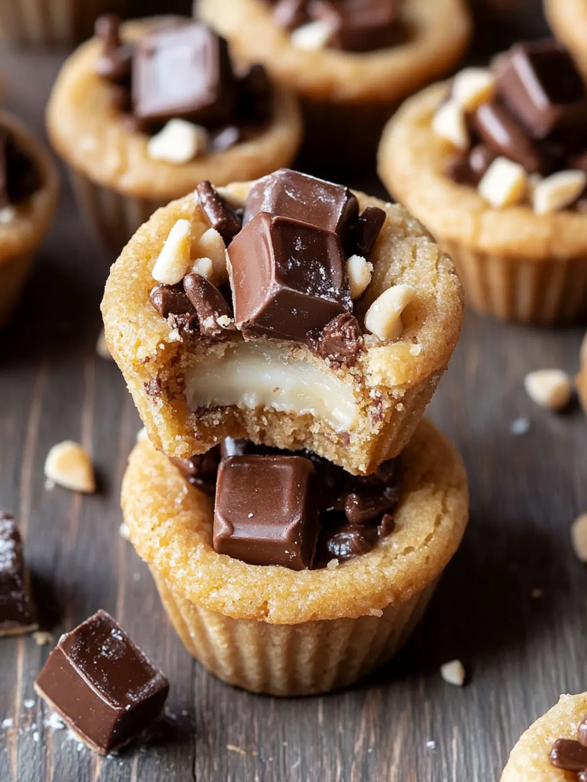 Delicious Twix Cookie Cups Made Easy: No-Bake & Vegan 2 Twix Cookie Cups