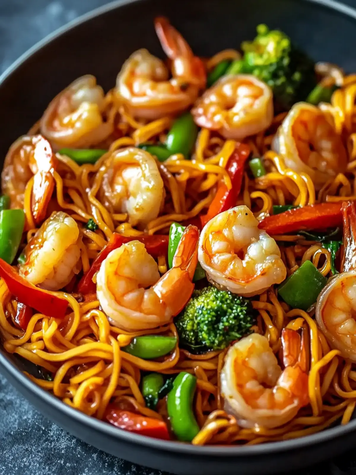Savory Shrimp Stir Fry with Noodles: Quick & Flavor-Packed Delight 2 Shrimp Stir Fry with Noodles
