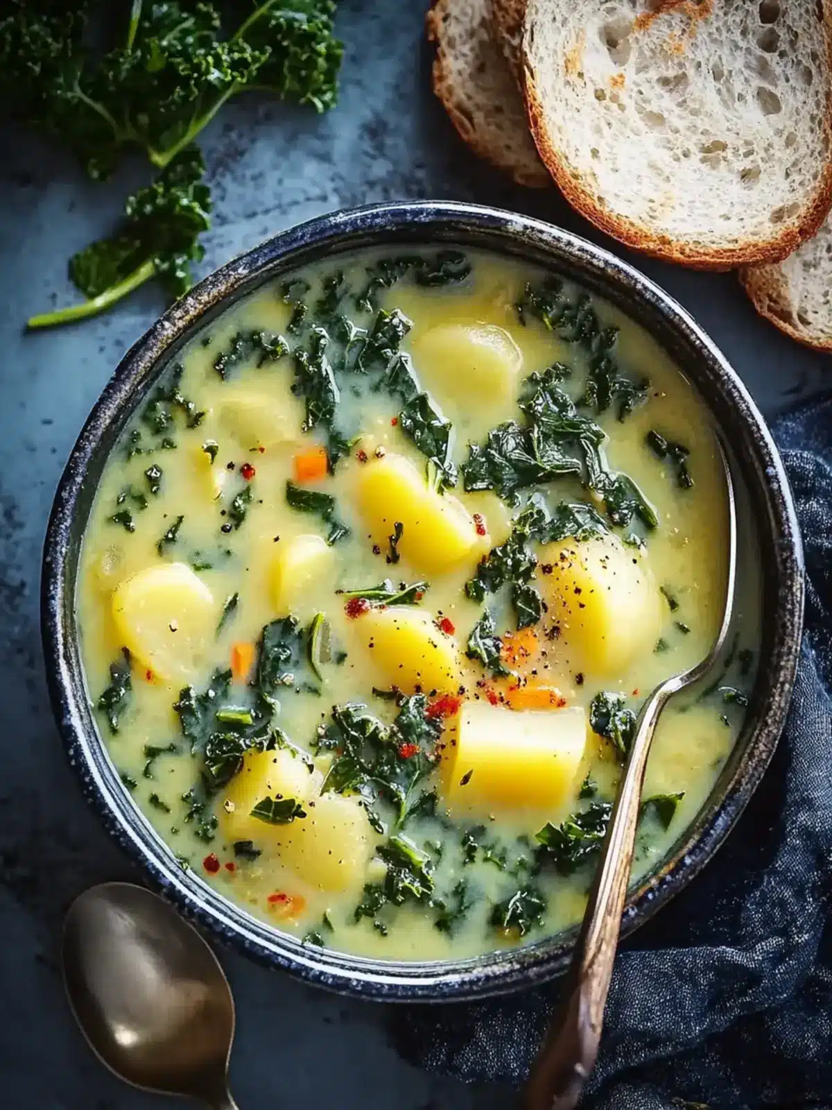 Warm Up with Chunky Potato Kale Soup for Cozy Nights 5 Chunky Potato Kale Soup