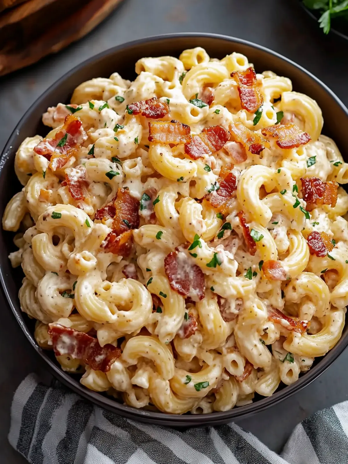 Creamy Bacon Cheddar Ranch Pasta Salad to Wow Your Guests 4 Creamy Bacon Cheddar Ranch Pasta Salad
