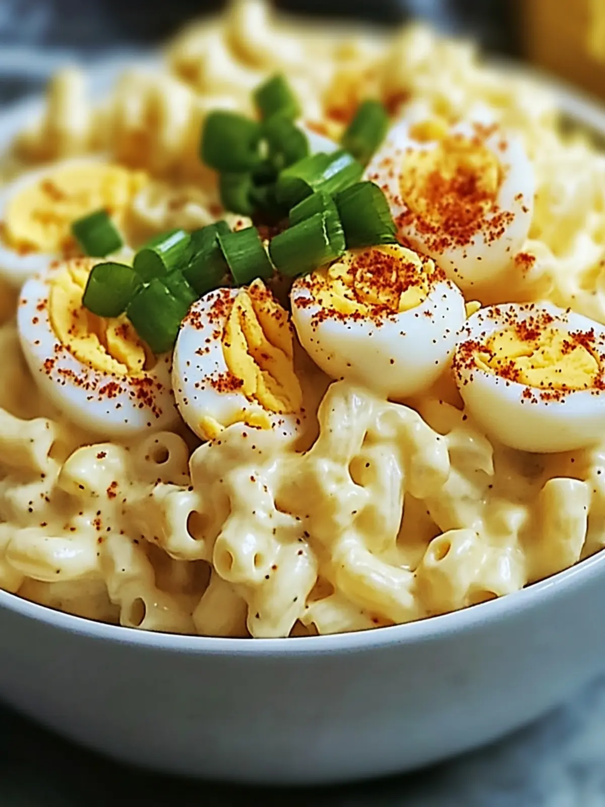 Deviled Egg Macaroni Salad: Creamy Twist for Your BBQ Spread 4 Deviled Egg Macaroni Salad