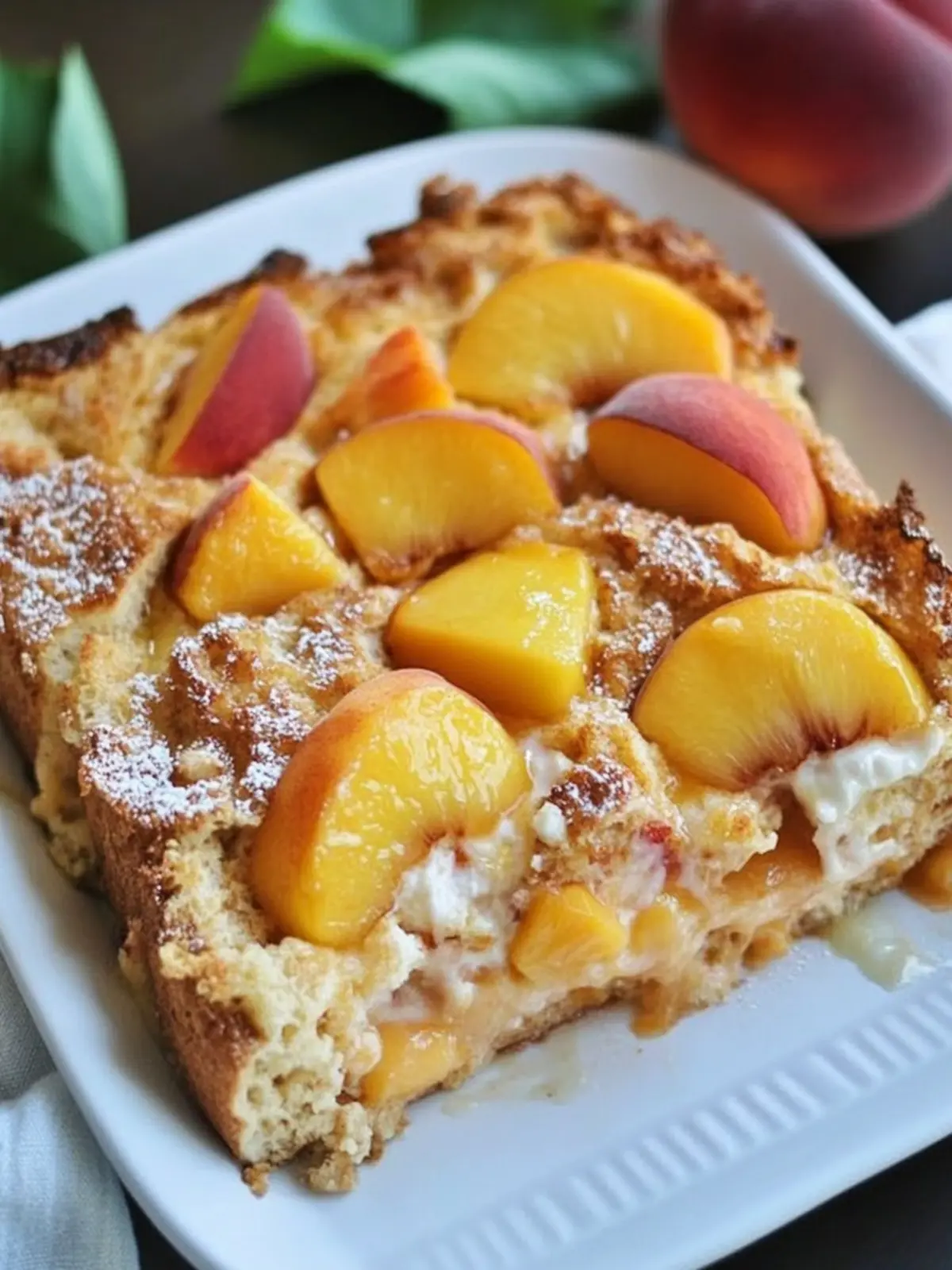 Irresistible Peaches and Cream French Toast Bake Recipe 3 Peaches and Cream French Toast Bake