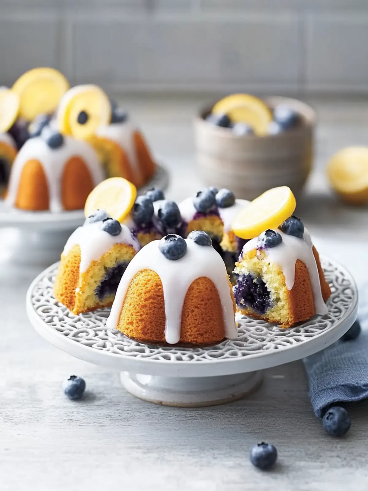 Mini Blueberry Lemon Bundt Cakes for a Sweet Citrus Escape 5 Mini Blueberry Lemon Bundt Cakes