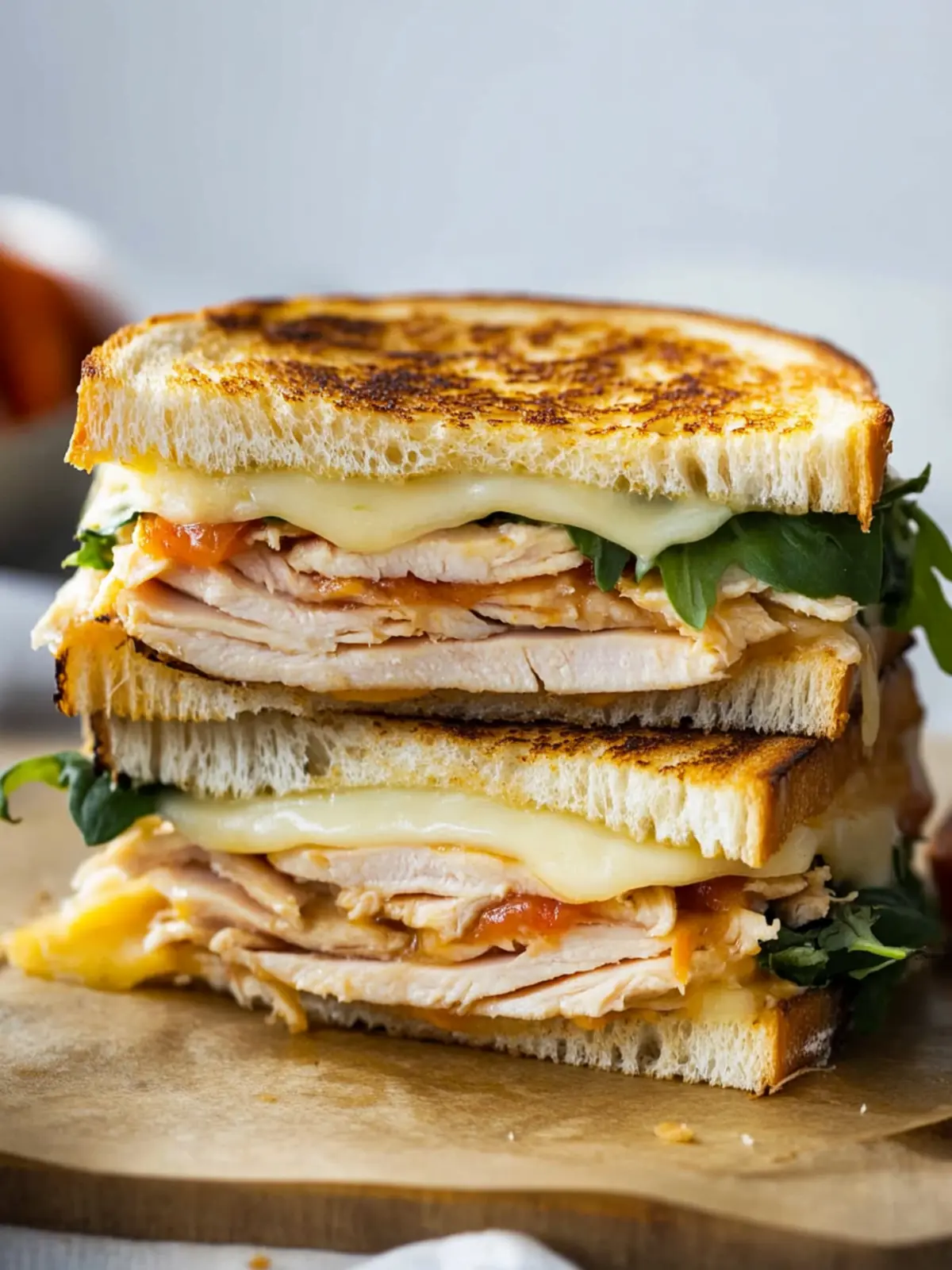 Ultimate Turkey Melt with Cheddar and Spinach Bliss 5 Turkey Melt with Cheddar