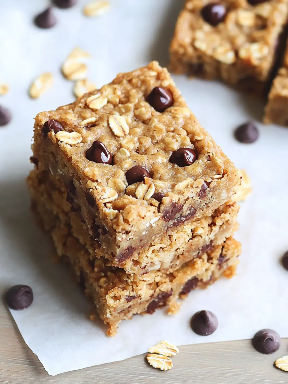 Irresistible Oatmeal Chocolate Chip Bars for Sweet Cravings 4 Oatmeal Chocolate Chip Bars