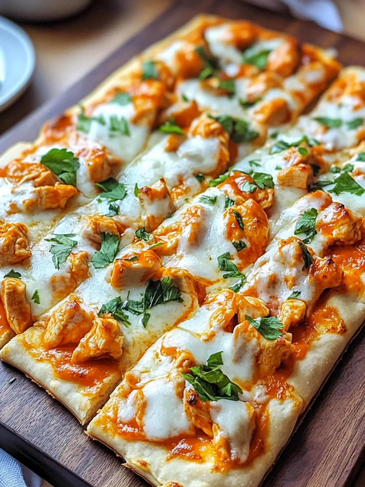 Buffalo Chicken Flatbread: Your New Go-To Game Day Snack 2 Buffalo Chicken Flatbread