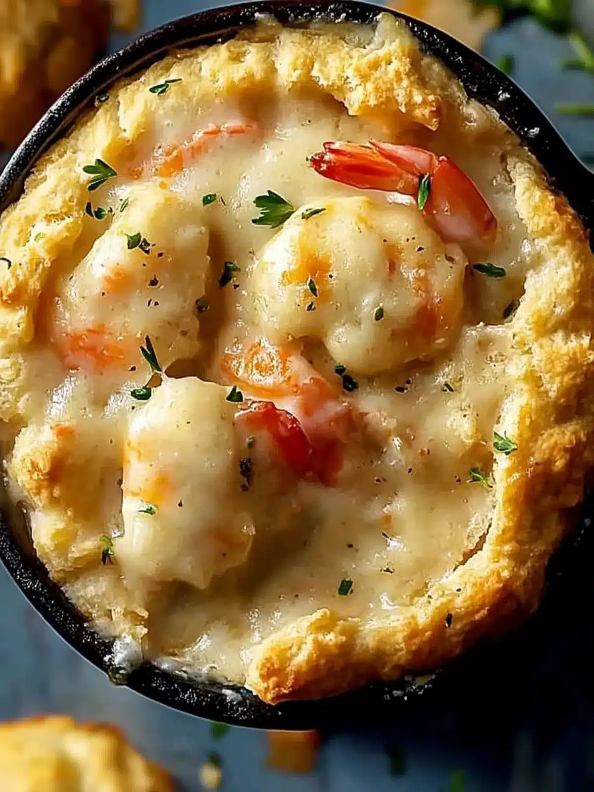 Cheddar Bay Biscuit Seafood Pot Pie - Cozy Comfort Awaits 5 Cheddar Bay Biscuit Seafood Pot Pie