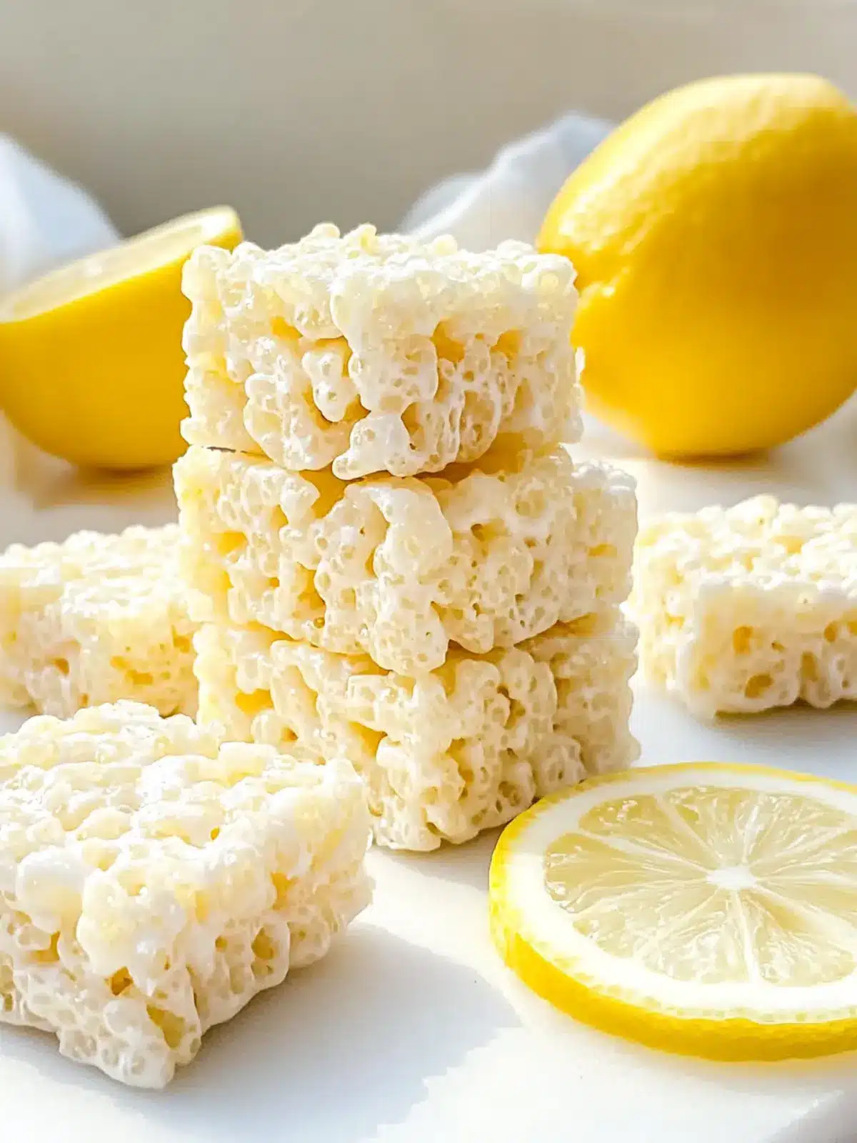 Lemon Rice Krispy Treats: Zesty Fun for Every Bite 2 Lemon Rice Krispy Treats