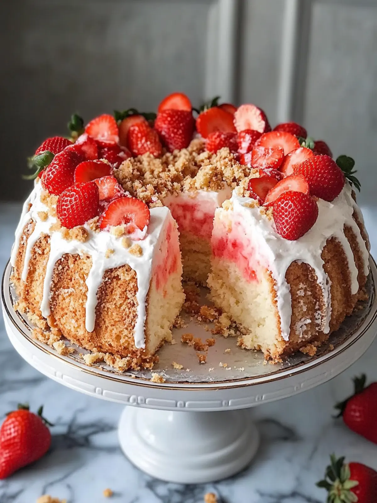 Irresistible Strawberry Crunch Pound Cake for Sweet Moments 4 Strawberry Crunch Pound Cake