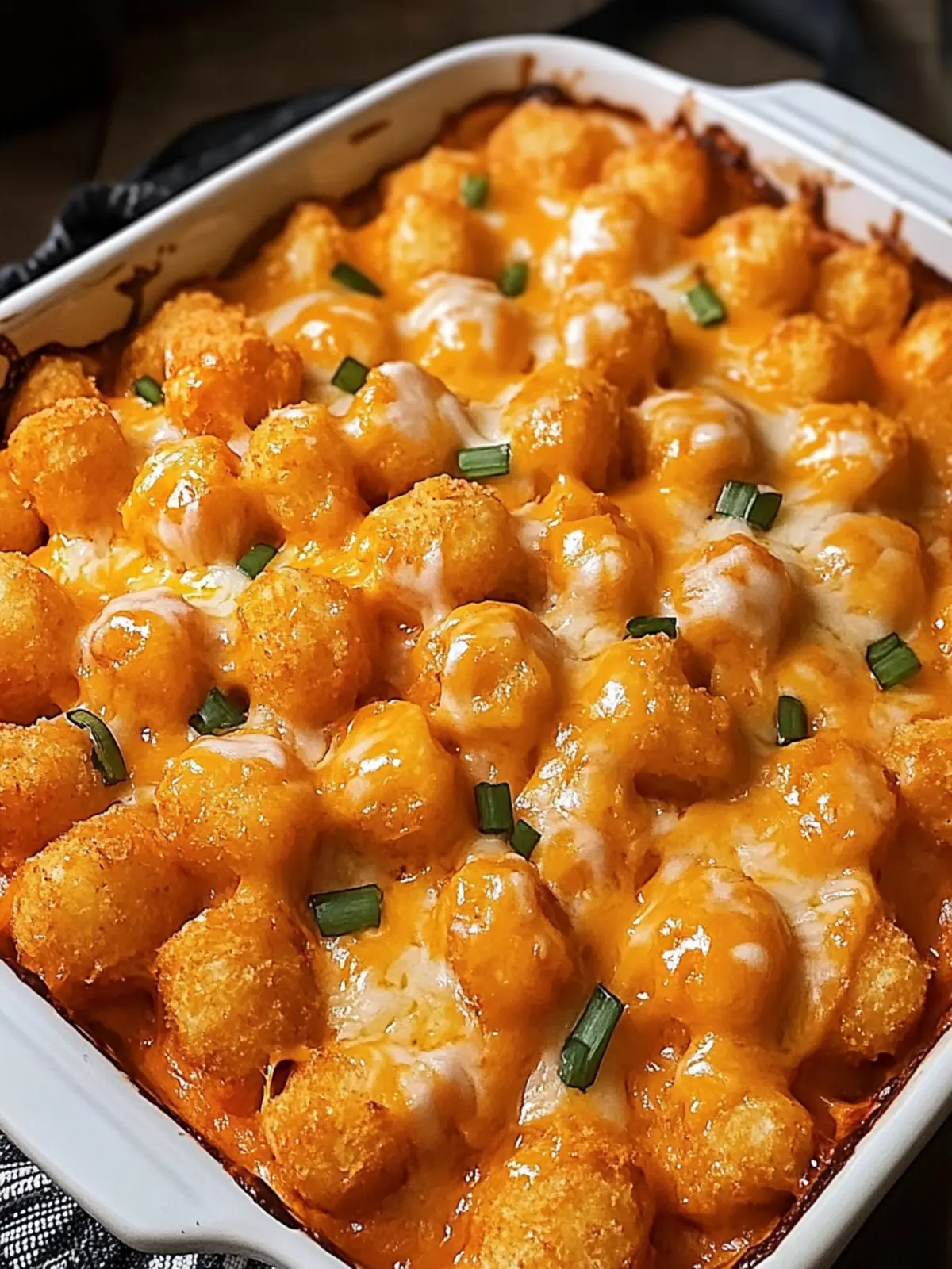 Irresistible Creamy Buffalo Chicken Tater Tot Bake Delight 2 Creamy Buffalo Chicken Tater Tot Bake
