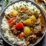 Soul-Warming Caribbean-Style Beef Stew with Rice Delight 8 Caribbean-Style Beef Stew with Rice
