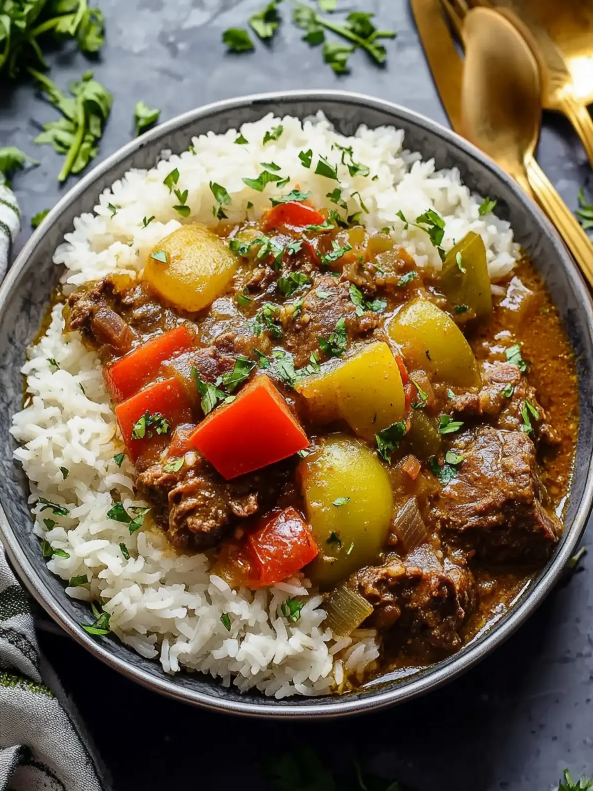 Soul-Warming Caribbean-Style Beef Stew with Rice Delight 5 Caribbean-Style Beef Stew with Rice