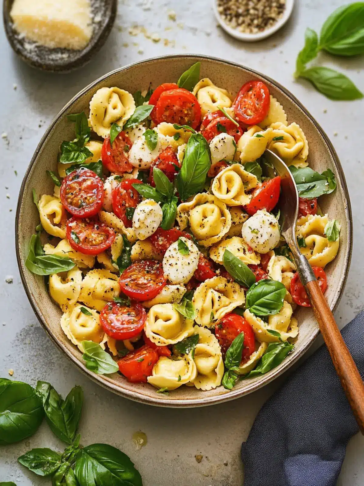 Tortellini Caprese Salad: A Fresh Twist on Classic Flavors 4 Tortellini Caprese Salad