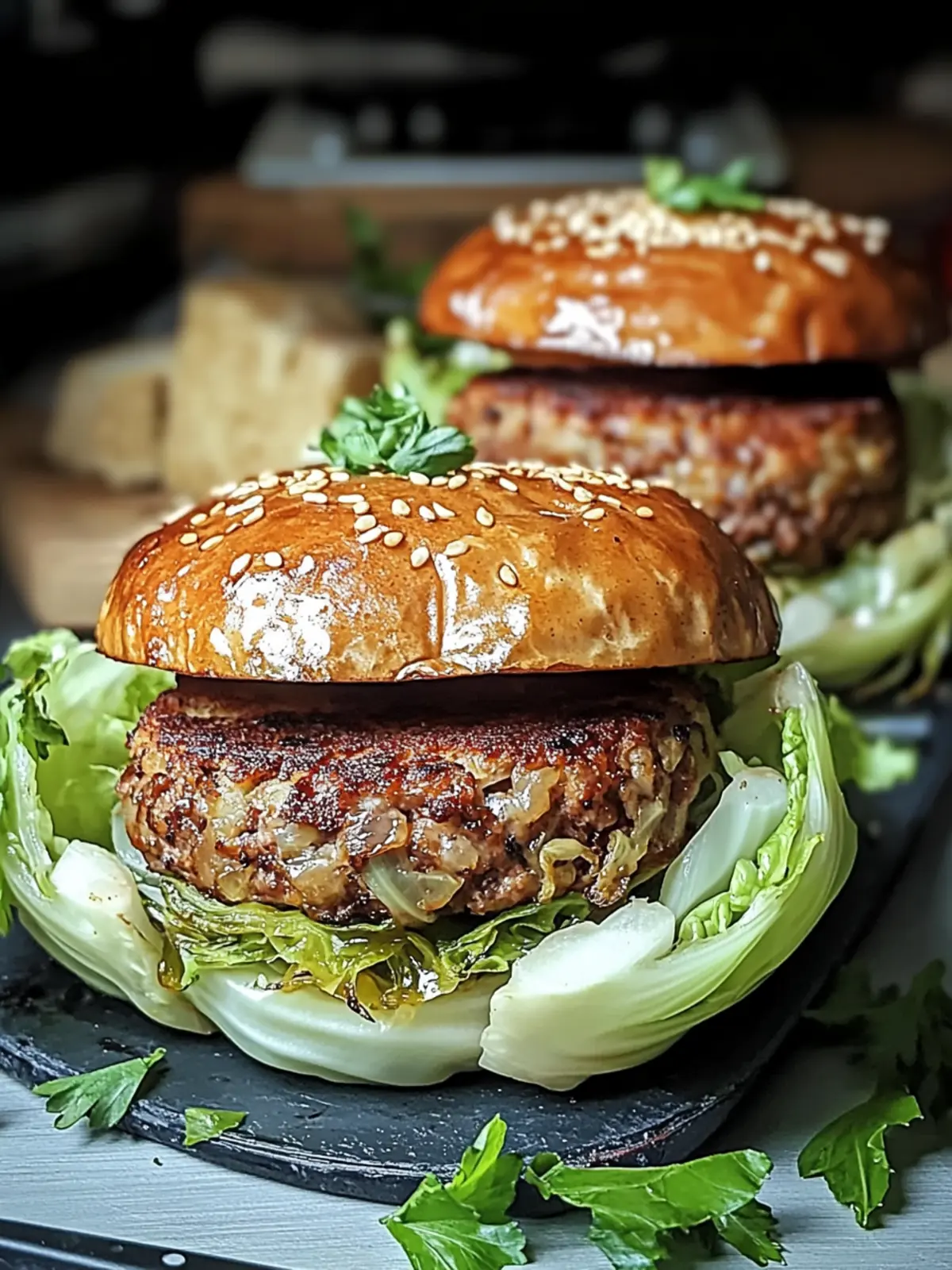 Irresistible Oven-Baked Cabbage Burgers You’ll Crave 2 Oven-Baked Cabbage Burgers