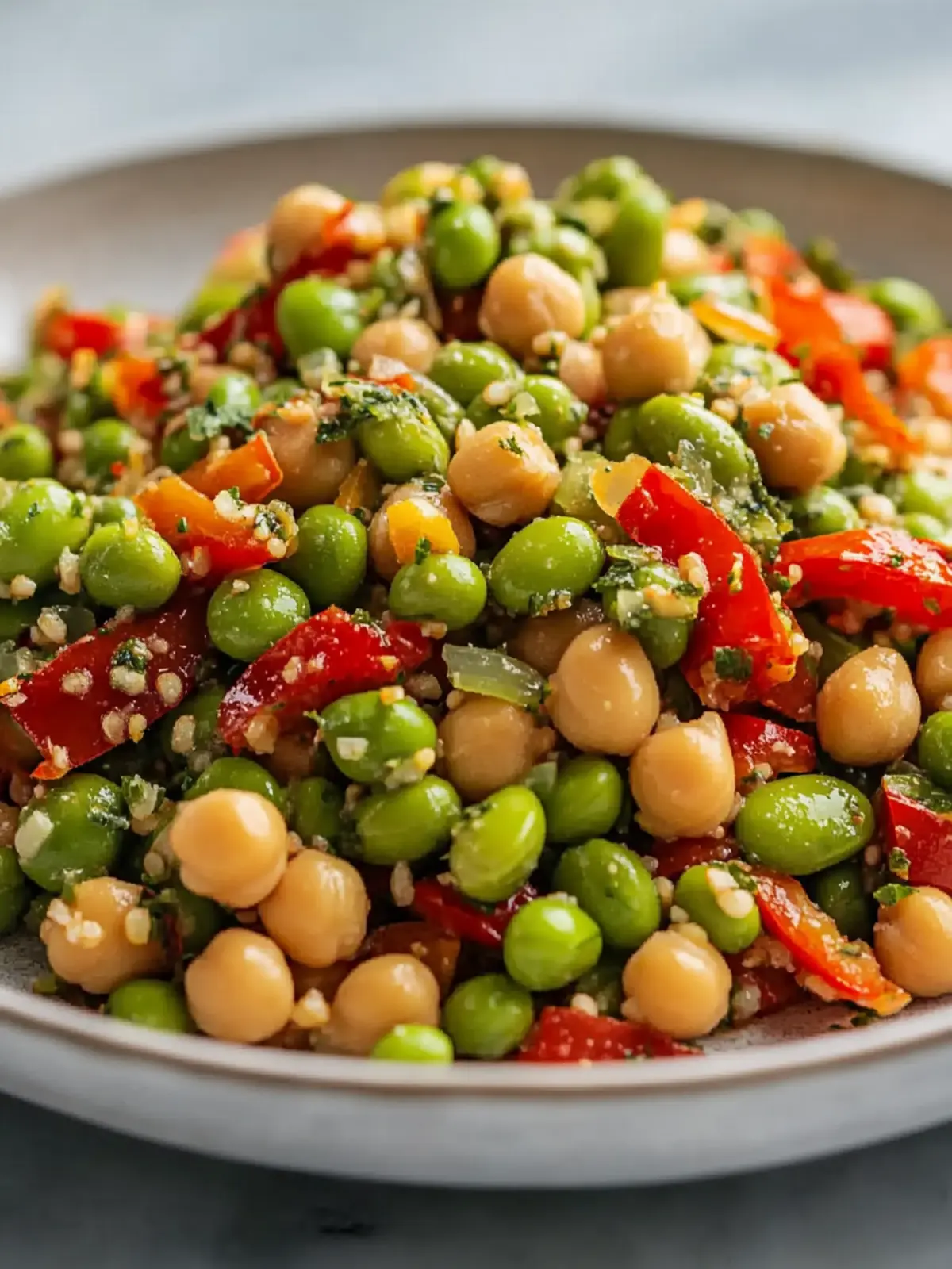 Chickpea Edamame Salad: Fresh, Crunchy, and So Easy to Make 4 Chickpea Edamame Salad