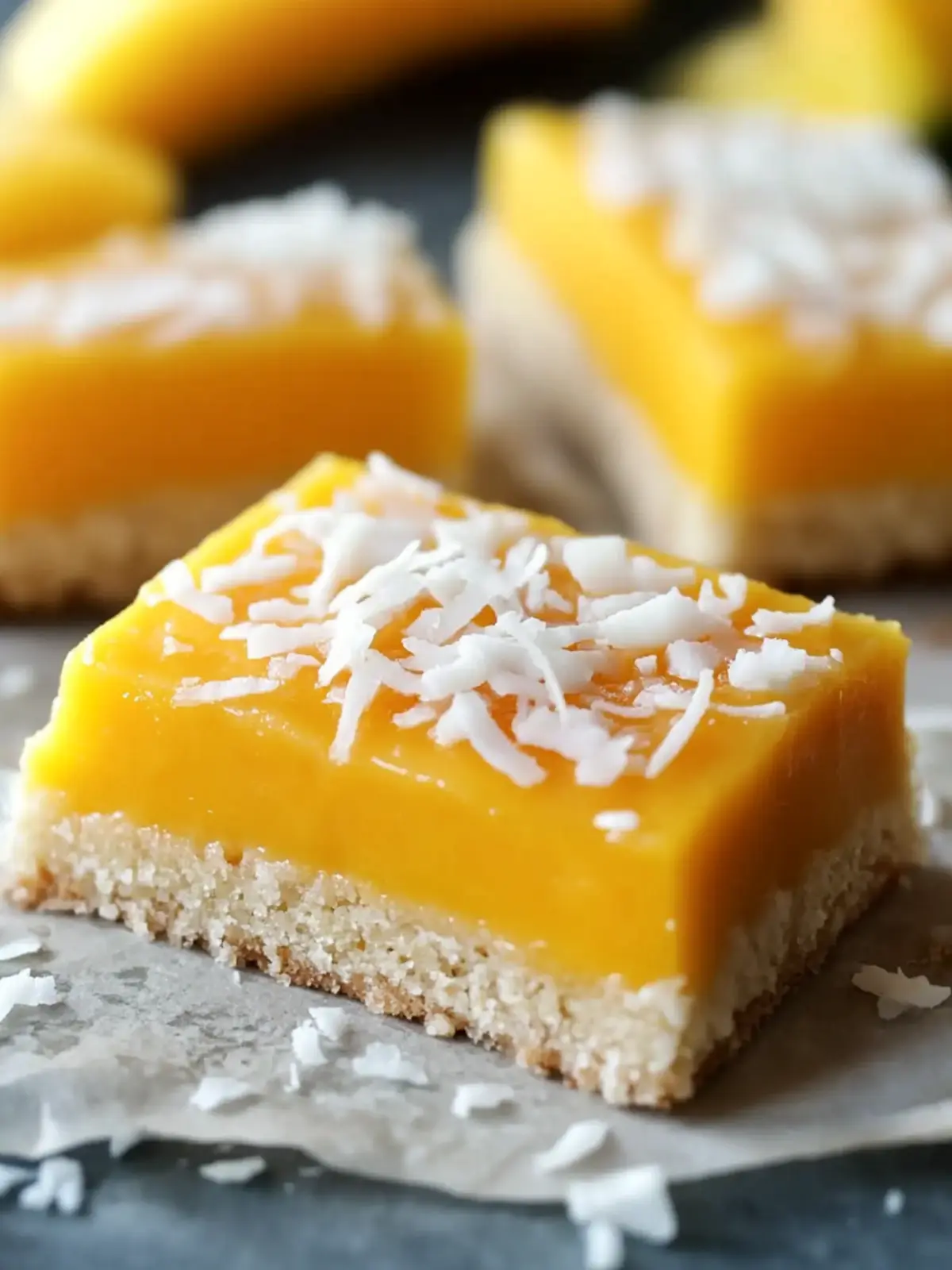 Mango Coconut Bars: Your Go-To Summer Bliss Dessert 2 Mango Coconut Bars
