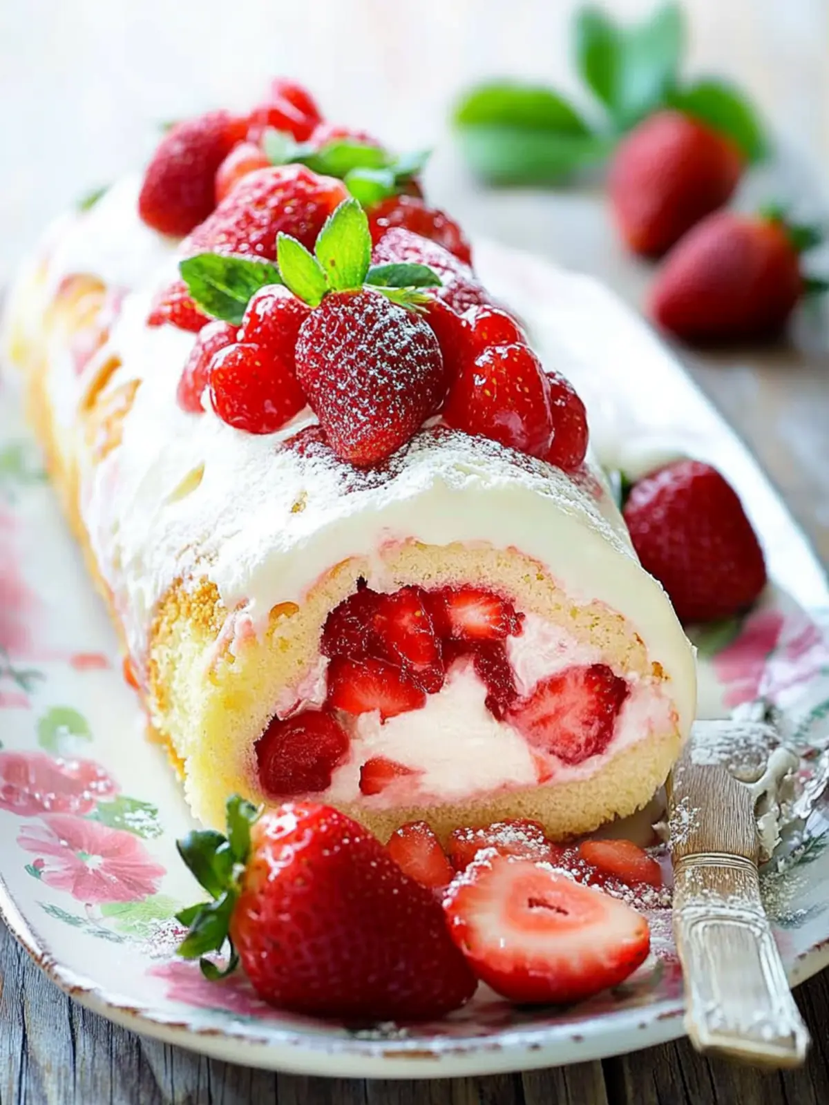 Delicious Strawberry Cake Roll: A Sweet Summer Delight! 3 Strawberry Cake Roll