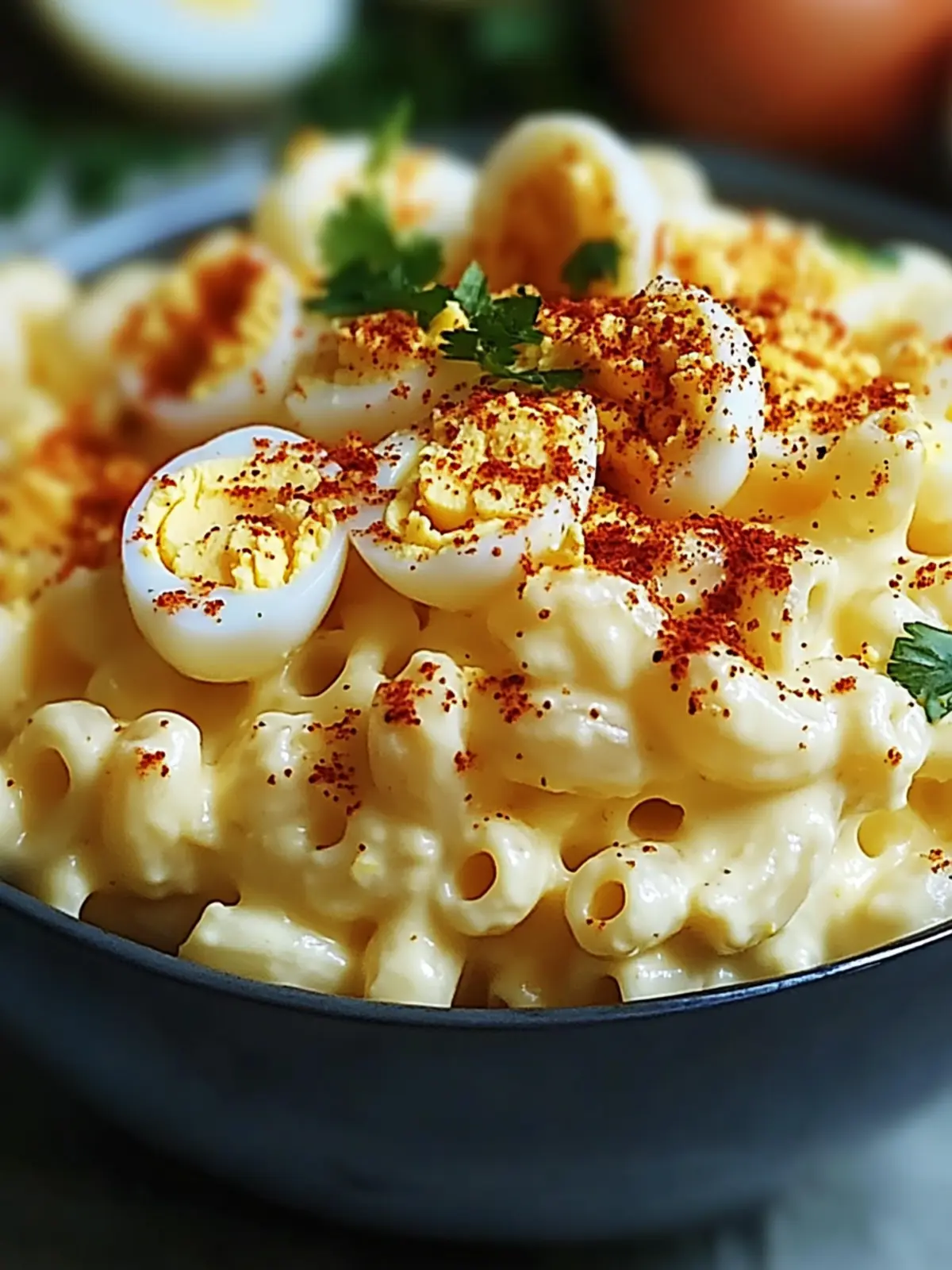 Deviled Egg Macaroni Salad: Creamy Twist for Your BBQ Spread 2 Deviled Egg Macaroni Salad