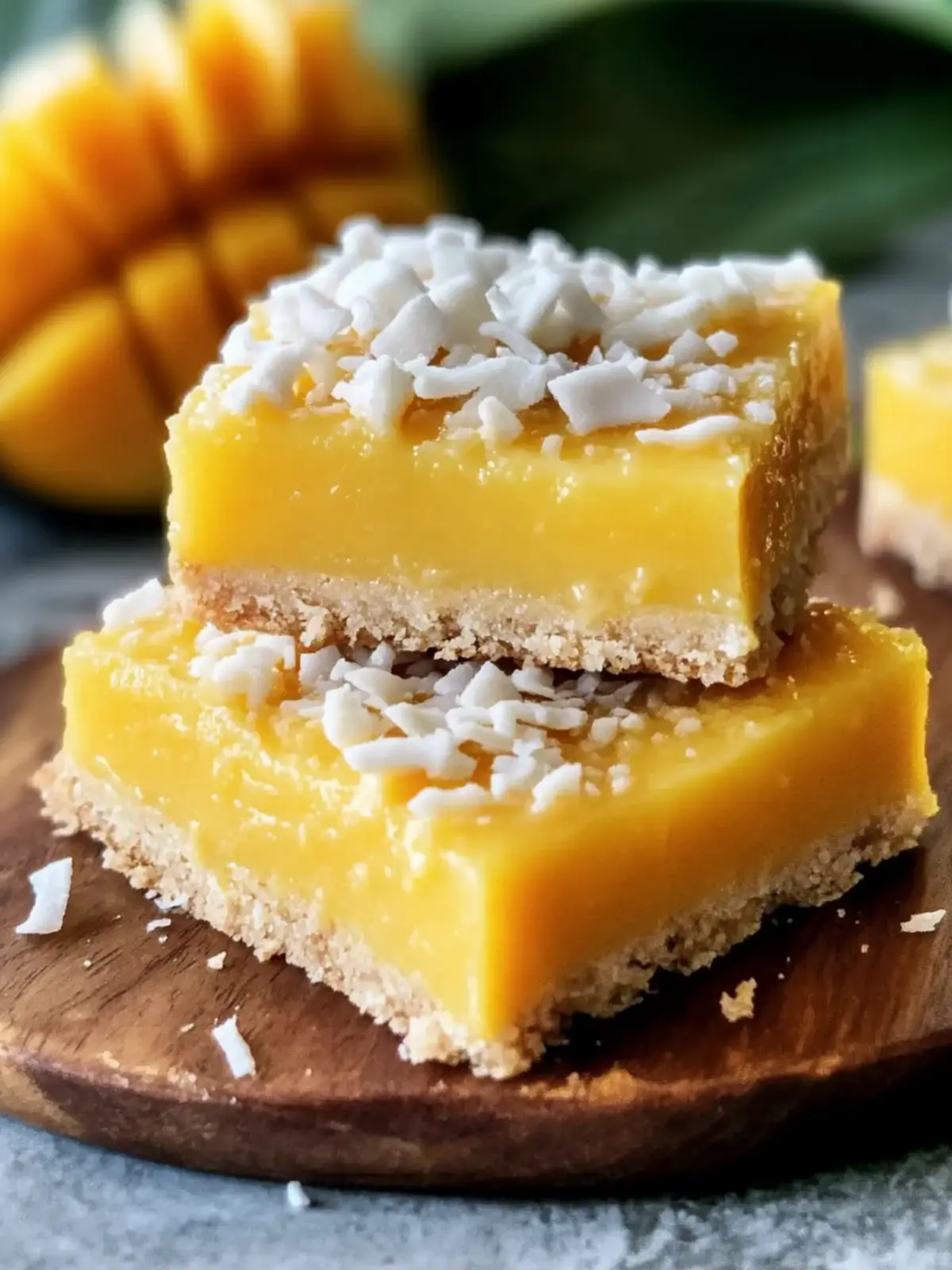 Mango Coconut Bars: Your Go-To Summer Bliss Dessert 3 Mango Coconut Bars