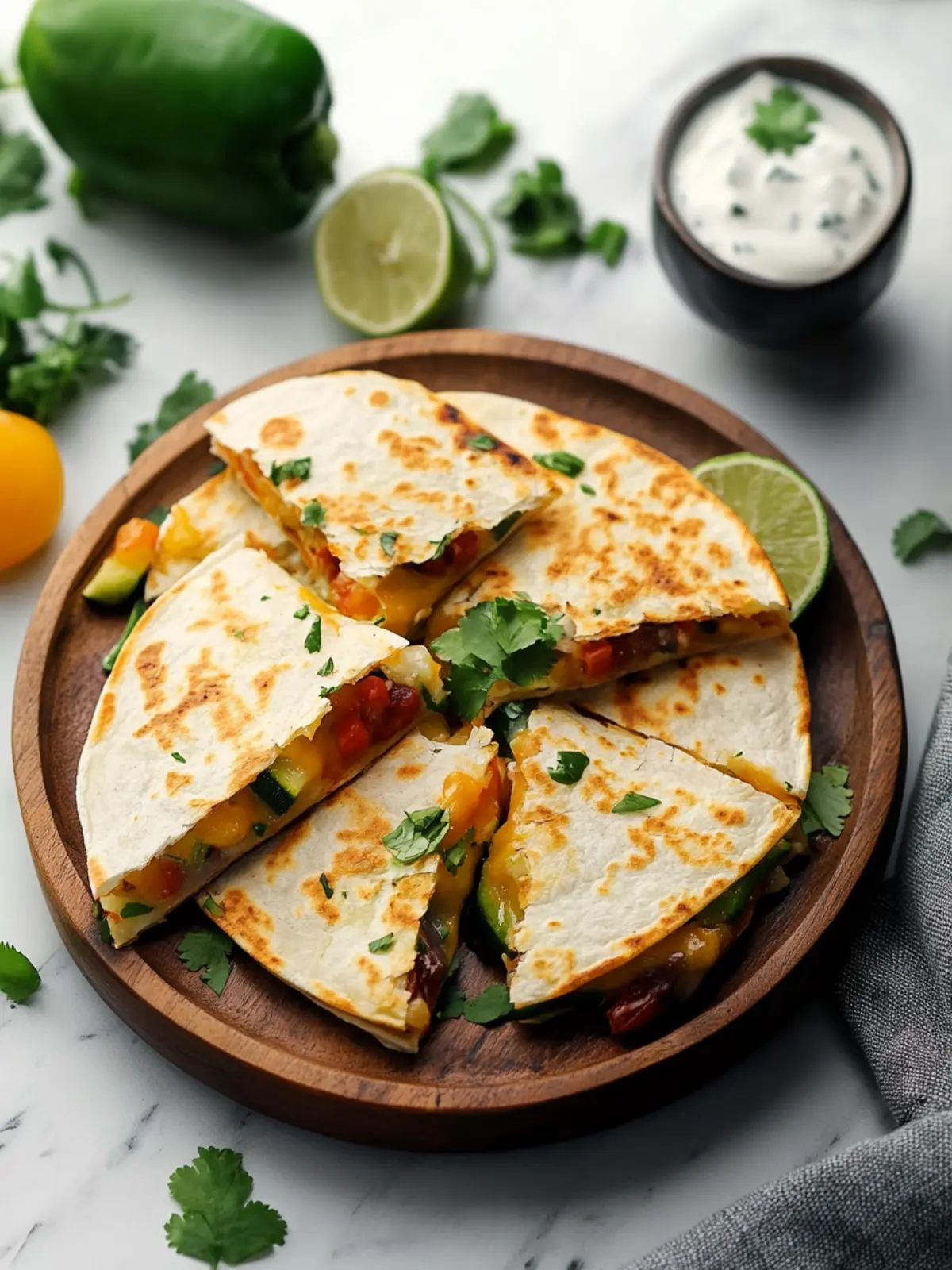 Veggie Quesadilla Bliss with Sweet Potatoes and Black Beans 5 Veggie Quesadilla