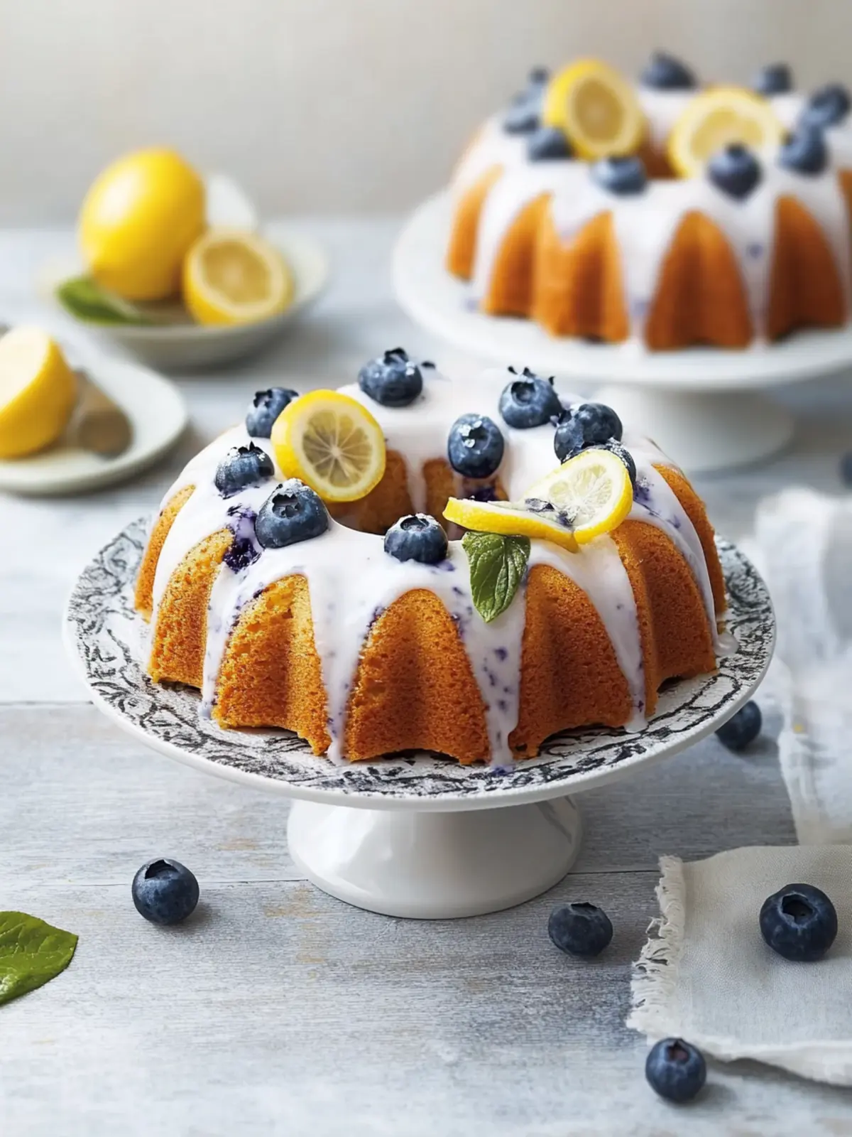 Mini Blueberry Lemon Bundt Cakes for a Sweet Citrus Escape 4 Mini Blueberry Lemon Bundt Cakes