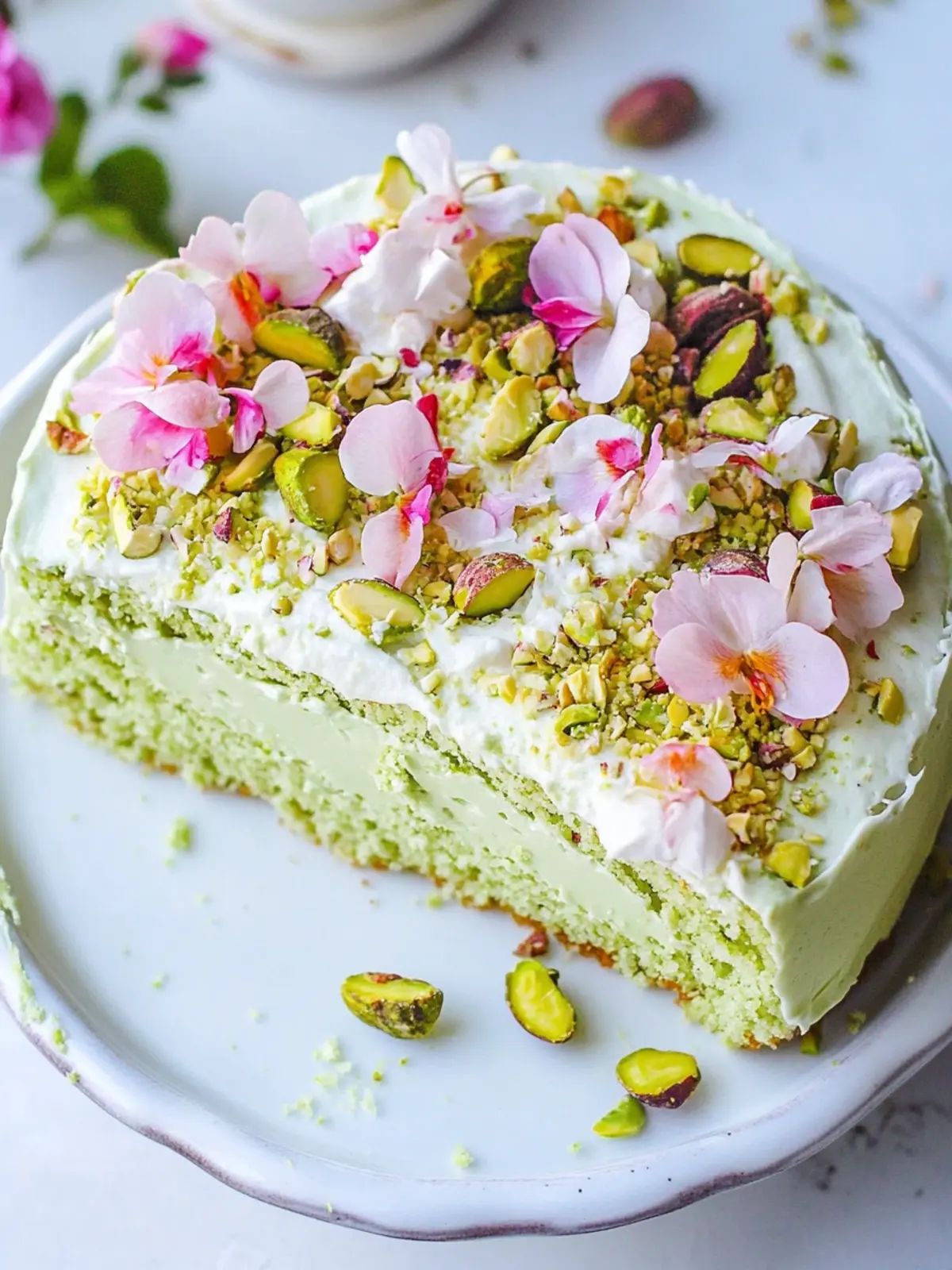 Decadent Pistachio Milk Cake to Delight Your Taste Buds 3 Pistachio Milk Cake