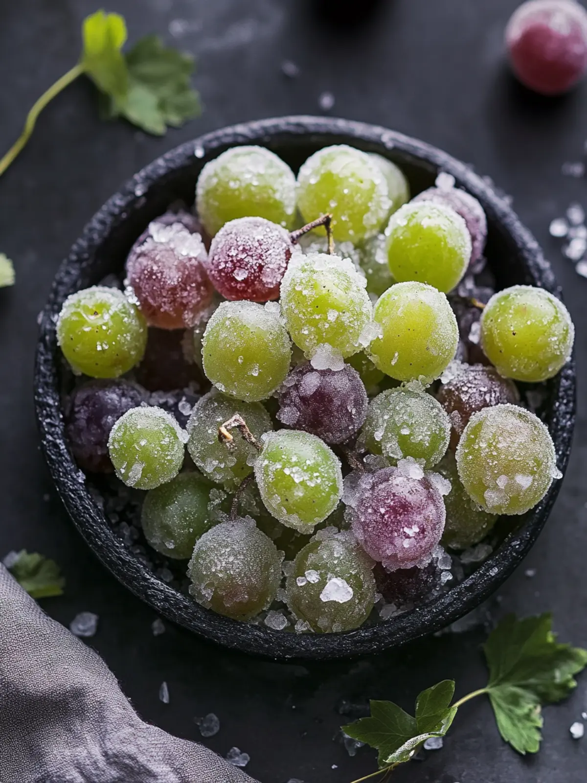 Candied Frozen Sour Grapes: Sweet, Tart Vegan Delight 5 Candied Frozen Sour Grapes