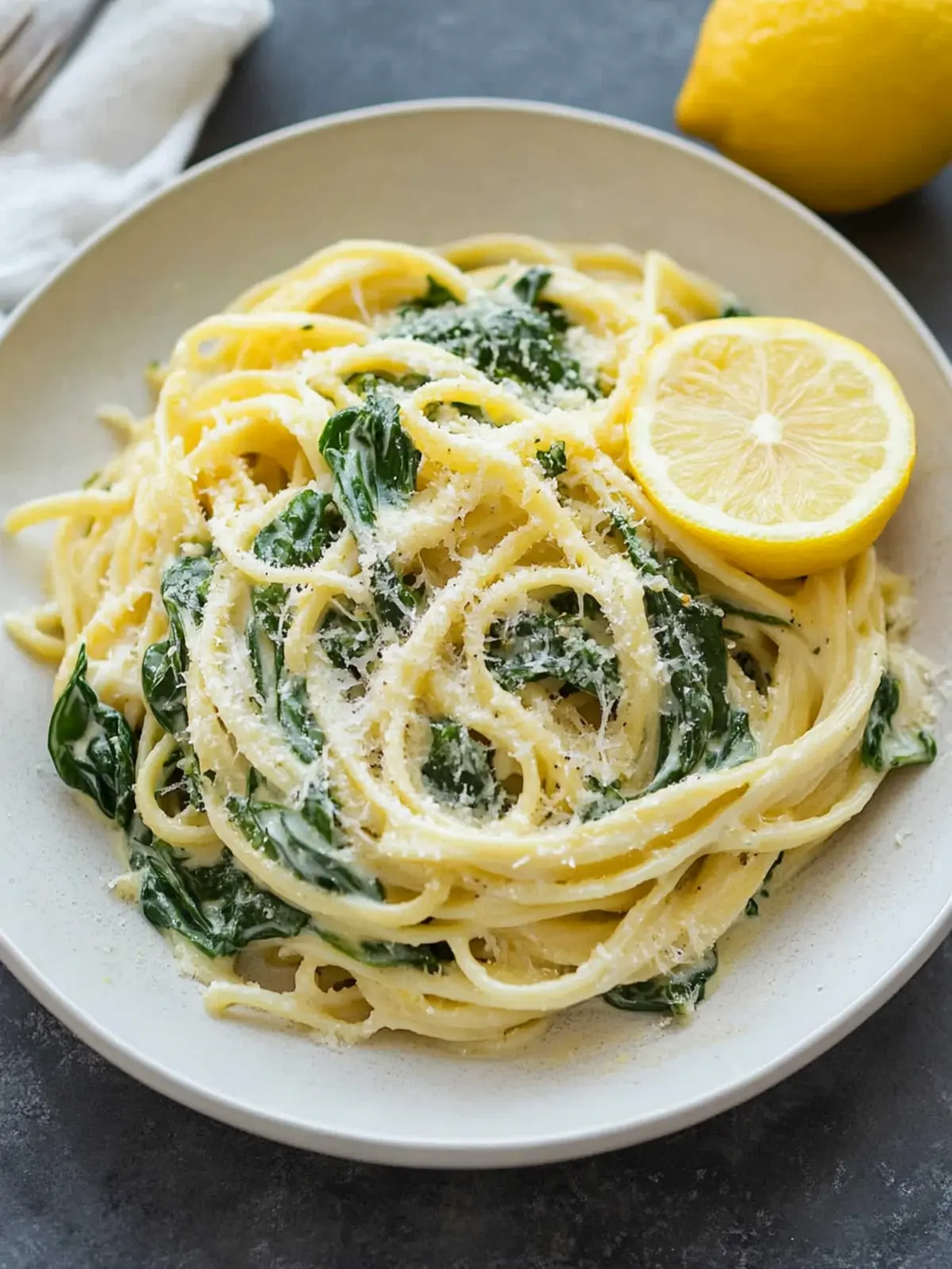 15-Minute Lemon Ricotta Pasta with Spinach Bliss 4 LEMON RICOTTA PASTA & SPINACH