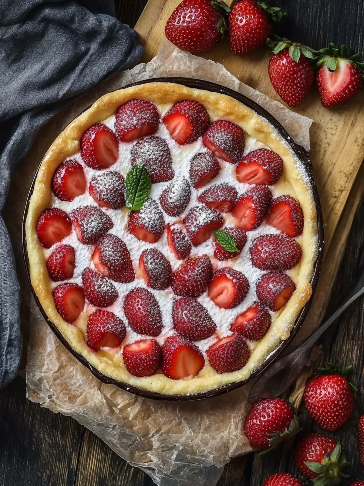Irresistible Strawberry Flaugnarde: Easy French Dessert Delight 2 Strawberry Flaugnarde