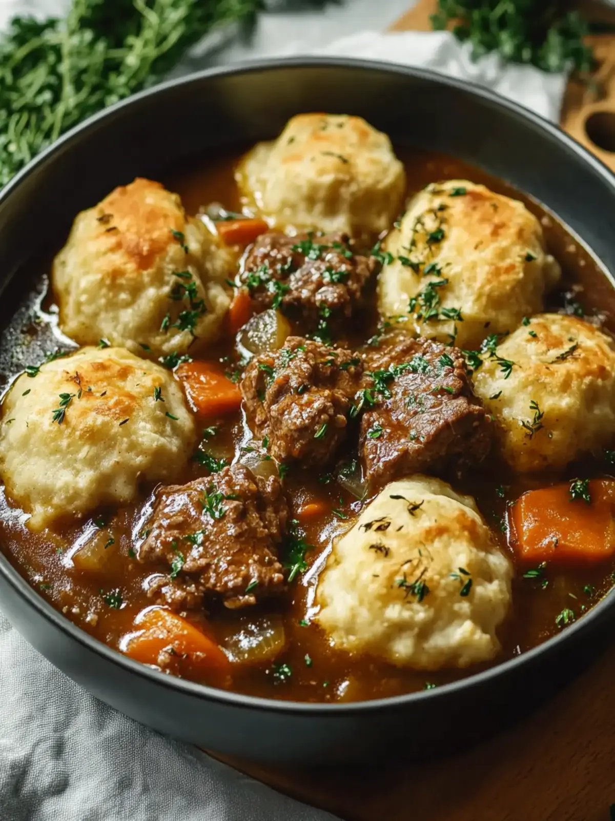 Beef Stew with Cheddar Herb Dumplings for Cozy Nights 3 Beef Stew with Cheddar Herb Dumplings